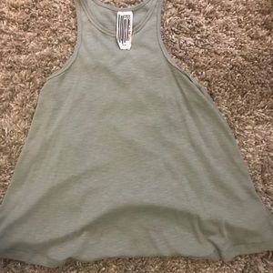 Trade!!! Free people sage green tank